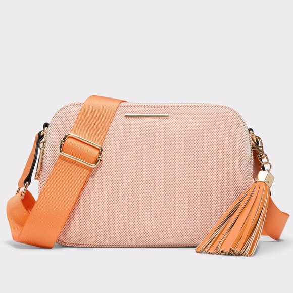 NWT Strobe Lights Double Zip Crossbody Bag With Tassel - Picture 4 of 4